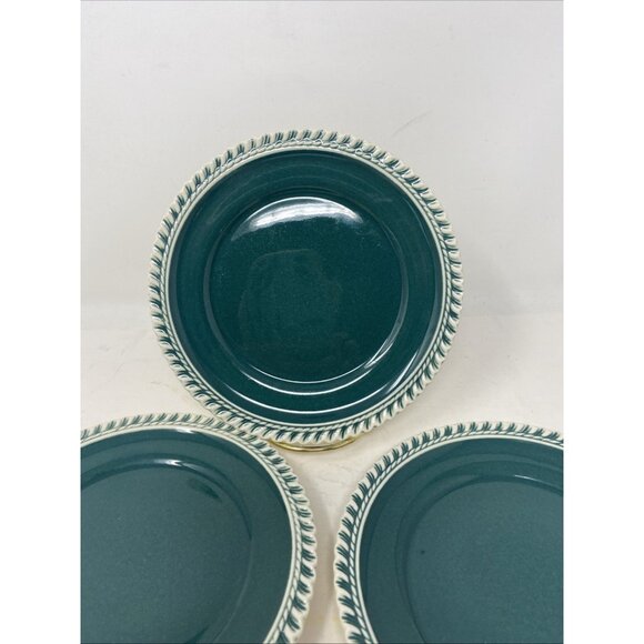 Harkerware Corinthian Teal Green 6” Bread Plates Set Of 4 - Picture 4 of 8